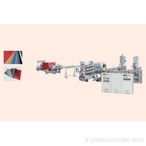 Ligne de production de feuilles de coextrusion antistatique ABS